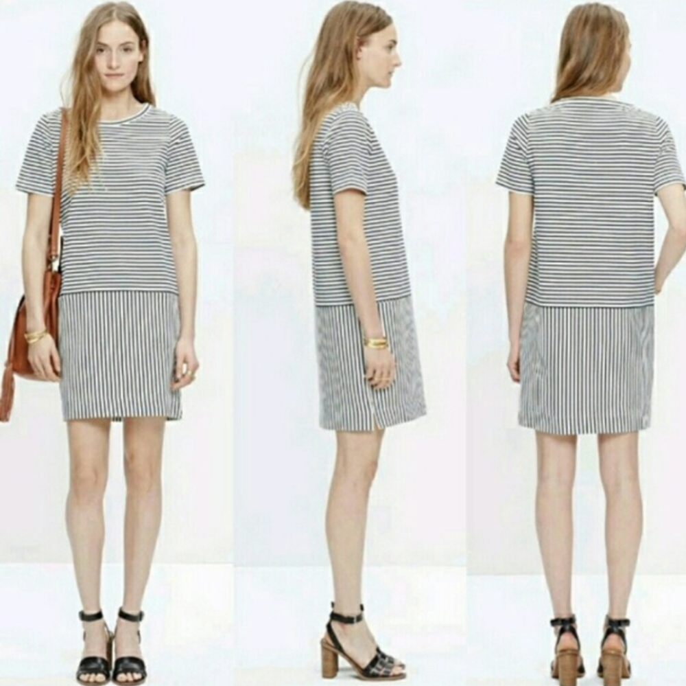 Madewell dockside stripe dress XS
